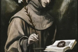 San Antonio de Padua con el lirio y el libro, pintura de El Greco