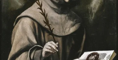 San Antonio de Padua con el lirio y el libro, pintura de El Greco