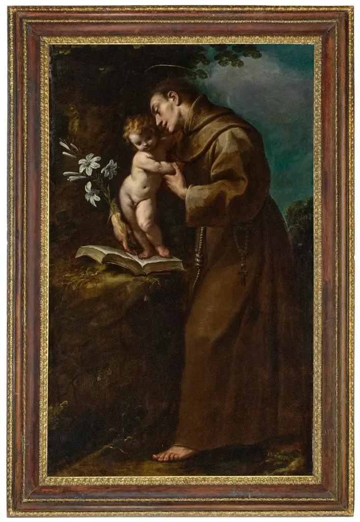 San Antonio de Padua con el Niño Jesús sobre un libro, de Carlo Francesco Nuvolone