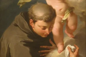El Niño Jesús se aparece a San Antonio de Padua, pintura de Giovanni Battista Pittoni